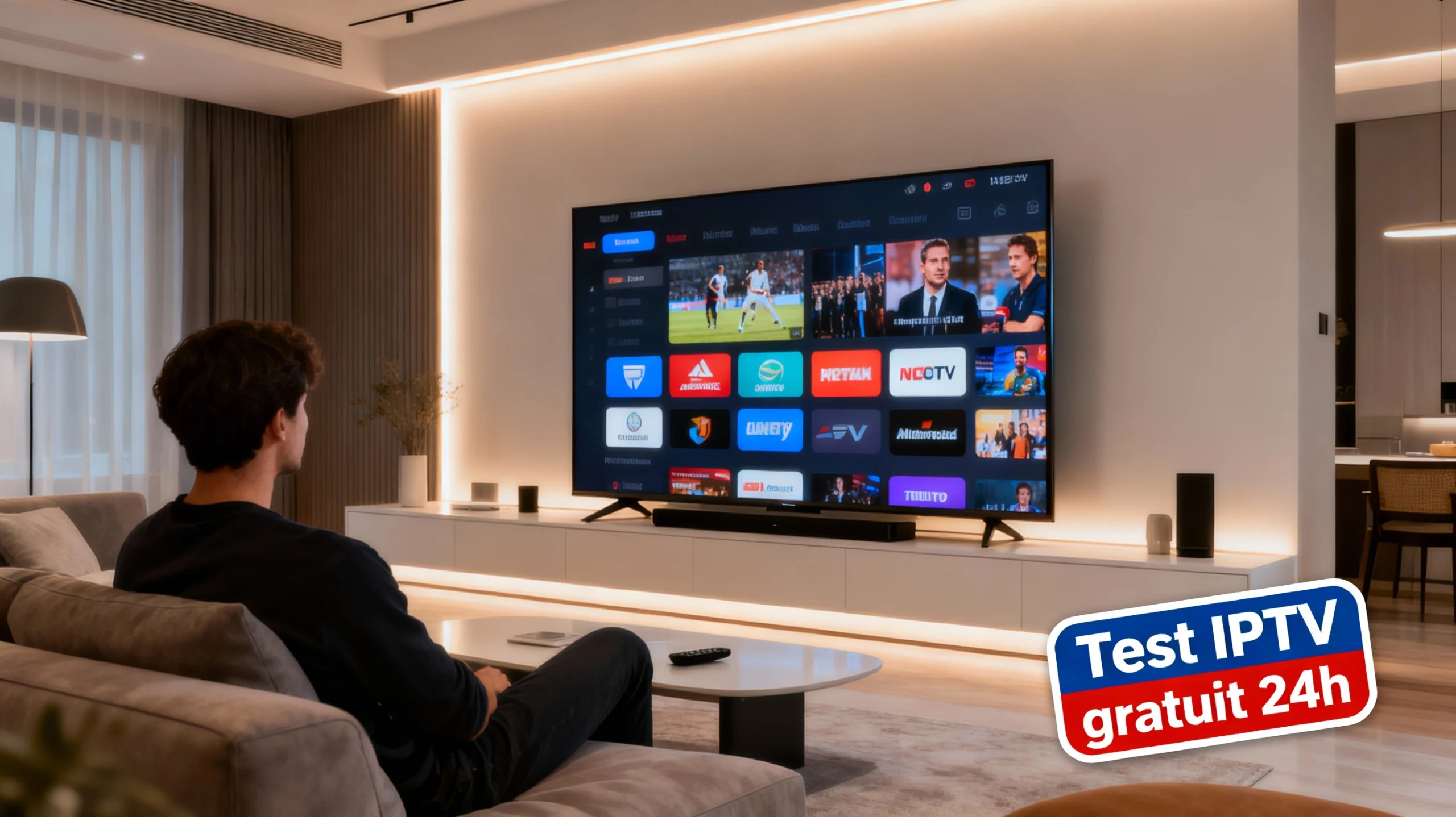 Test IPTV gratuit sur IPTV stable avec chaînes sport, films et séries en HD
